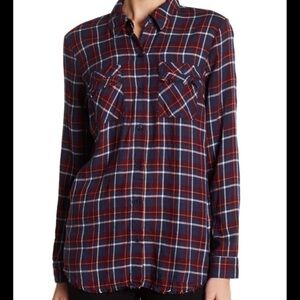 Splendid Marguerite Plaid Button Down Shirt